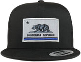 Armycrew 5 Panel California Thin Blue Line Flag Patch Flatbill Mesh Cap