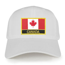 Canada Flag with Text Embroidered Iron on Patch Adjustable Baseball Cap