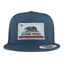 Armycrew 5 Panel California Thin Red Line Flag Patch Flatbill Mesh Cap