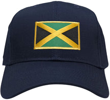 Jamaica Embroidered Flag Iron On Patch Gold Border Snapback Baseball Cap