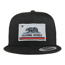 Armycrew 5 Panel California Thin Red Line Flag Patch Flatbill Mesh Cap