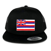 Armycrew New Hawaii State Flag Patch 5 Panel Flatbill Snapback Mesh Cap