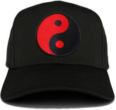 Armycrew Red Yin Yang Patch Structured Baseball Cap