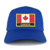 Canada Flag with Text Embroidered Iron on Patch Adjustable Baseball Cap