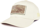 Armycrew USA Desert Digital Flag Tactical Patch Structured Operator Baseball Cap