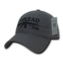 Armycrew I Plead The 2nd Embroidered Soft Crown Washed Cotton Baseball Cap