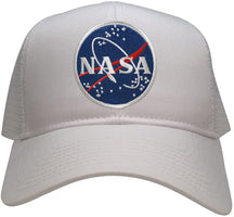 Armycrew NASA Space Meatball Embroidered Patch Snapback Mesh Trucker Cap