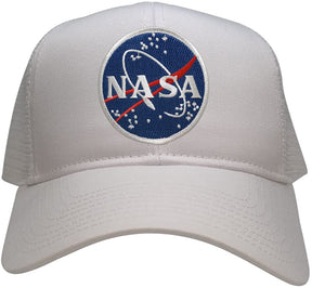 Armycrew NASA Space Meatball Embroidered Patch Snapback Mesh Trucker Cap