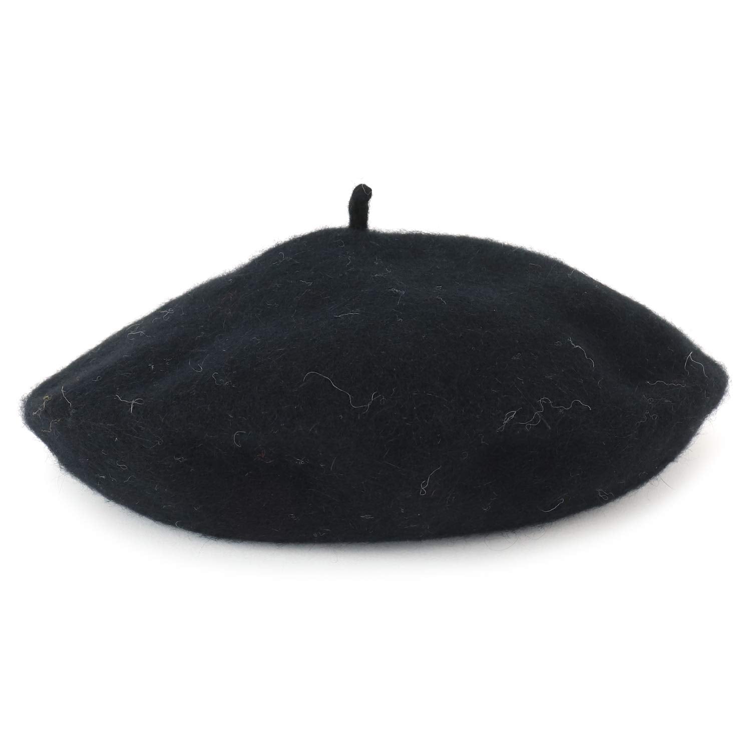 Armycrew Plain Solid Color 100% Wool French Style Art Fashion Basque Beret Hat