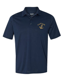 Men's Captain Ships Anchor Embroidered Premium 100% Cotton Shirt