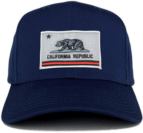 Armycrew California Thin Red Line Flag Patch Structured Baseball Cap