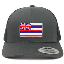 Armycrew New Hawaii State Flag Embroidered Patch Retro Trucker Mesh Cap