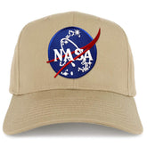 Armycrew XXL Oversize NASA Insignia Logo Iron On Patch Solid Baseball Cap