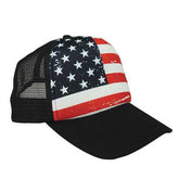 Armycrew USA American Flag Foam Adjustable Trucker Mesh Cap