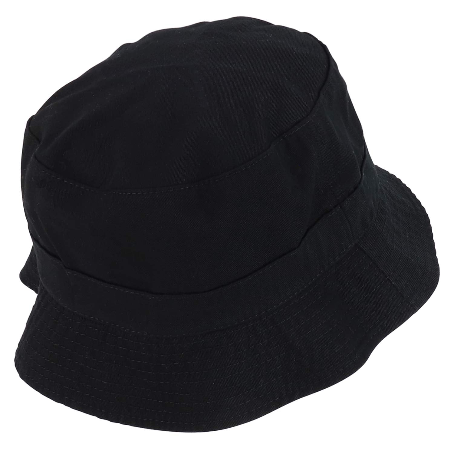 Armycrew Soft Cotton Fisherman Polo Bucket Hat - Black - S-M