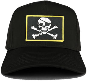 Jolly Rogers Military Skull Embroidered Iron on Patch Adjustable Baseball Cap
