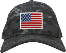 Armycrew Low Profile US American Flag Patch Camo Cap - NTG