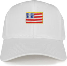 Small Yellow American Flag Embroidered Iron on Patch Adjustable Baseball Cap