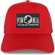 Armycrew POW MIA Not Forgotten Patch Structured Mesh Trucker Cap