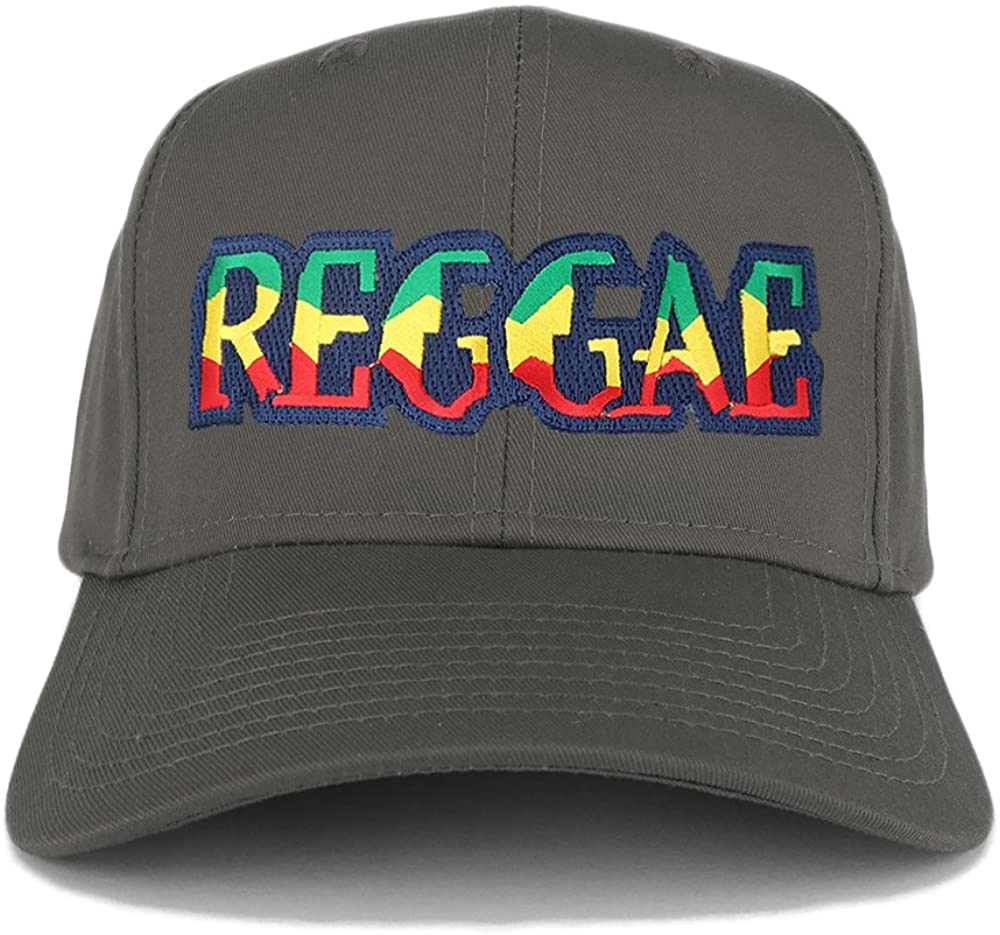 Reggae RGY Text Cutout Iron on Embroidered Patch Adjustable Baseball Cap