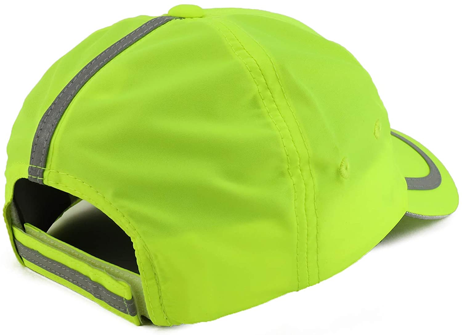 Armycrew Low Profile High Visibility Safety Baseball Cap with Reflective Taping - Yellow