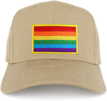 Armycrew LGBTQ Rainbow Flag Structured High Profile Baseball Cap