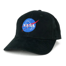 AC Racing NASA Insignia Logo Embroidered Deluxe Cotton Cap (One Size, Black)