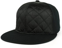 Armycrew Satin Quilted Structured Flatbill Snapback Hat