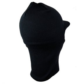 One Hole Zip Up Winter Ski Mask with Front Visor