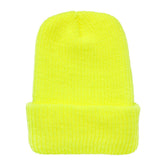 Made in USA, Acrylic Winter Watch Cap Long Cuff Folded Beanie