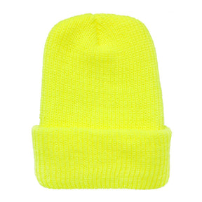 Made in USA, Acrylic Winter Watch Cap Long Cuff Folded Beanie