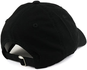 Small Yin Yang Embroidered Washed Cotton Soft Crown Adjustable Dad Hat