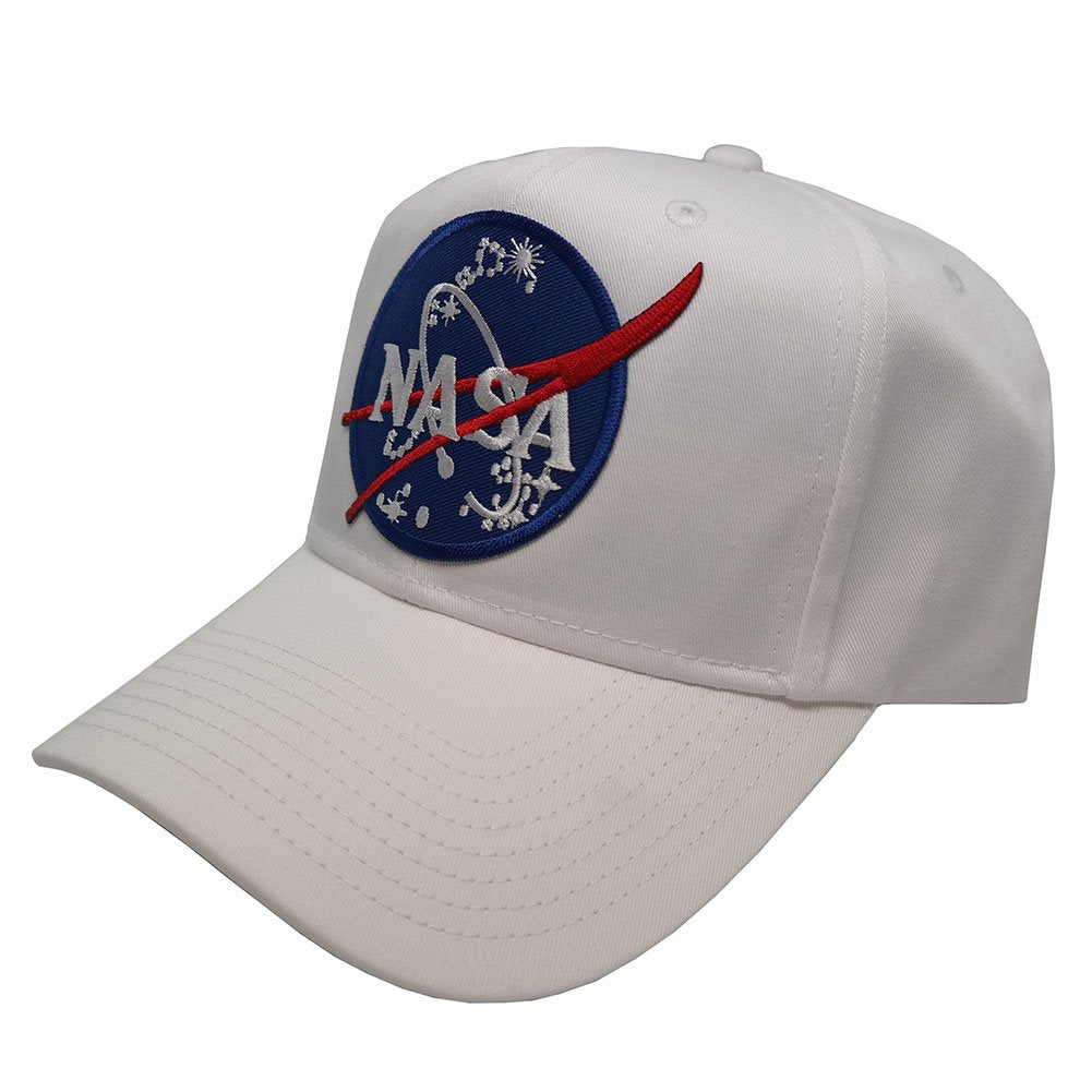NASA Space Logo Embroidered Iron On Patch Snapback Cap - Plain Back