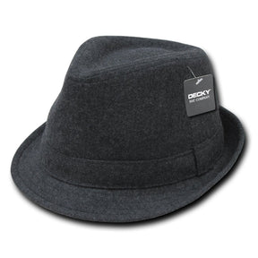 Classic and Stylish Melton Wool Fedora Hat
