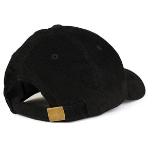 Armycrew Low Profile Structured Woven Corduroy Plain Baseball Cap