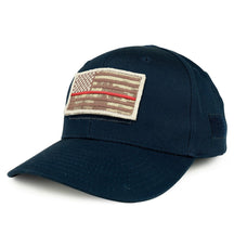 Armycrew USA Desert Digital Thin Red Tactical Patch Structured Baseball Cap