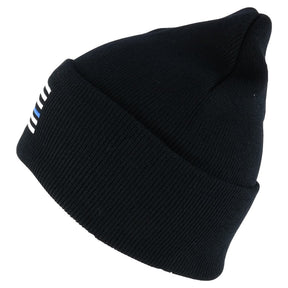 Armycrew Law Enforcement Support Thin Blue Flag Embroidered Cuff Beanie Hat