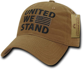 Polo Style UNITED WE STAND Embroidered USA Cap