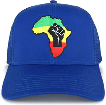 Armycrew RGY Fist Africa Map Patch Structured Trucker Mesh Cap