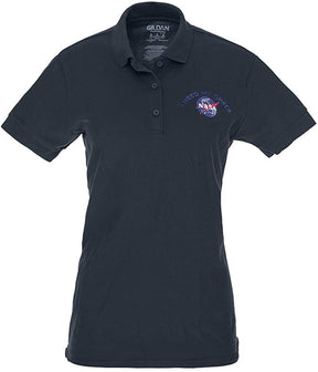 Ladies I Need My Space NASA Meatball Embroidered Poly Jersey Polo Shirt