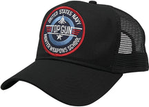 TOP Patch Trucker Cap Navy US Gun Snapback Mesh