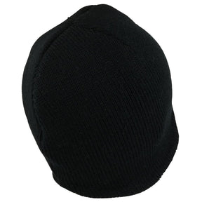 Armycrew Acrylic Short Ear Flap Knit Beanie Cap with Fleece Lining