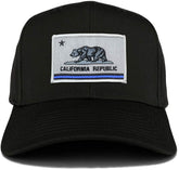 Armycrew California Thin Blue Line Flag Patch Structured Baseball Cap