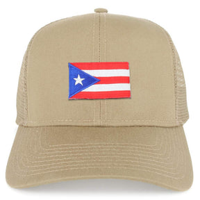 Armycrew Small Puerto Rico Flag Patch Structured Mesh Trucker Cap