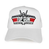Top Gun USN Aviation Jet Embroidered Iron on Patch Mesh Trucker Cap
