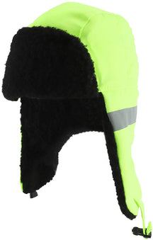 Armycrew High Visibility Reflective Striped Safety Winter Trooper Hat