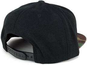 Flexfit Colorado Western State Flag Embroidered Patch Snapback Cap with Camo Visor