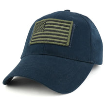 Armycrew USA Olive Flag Tactical Patch Cotton Adjustable Baseball Cap