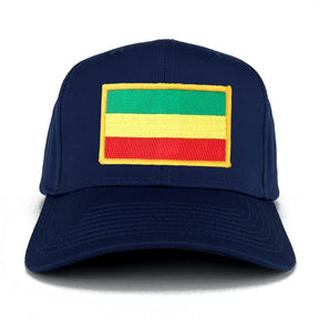 Green, Yellow and Red Rasta Flag Embroidered Iron on Patch Adjustable Baseball Cap