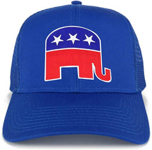 Armycrew Republican Elephant Patch Structured Trucker Mesh Cap